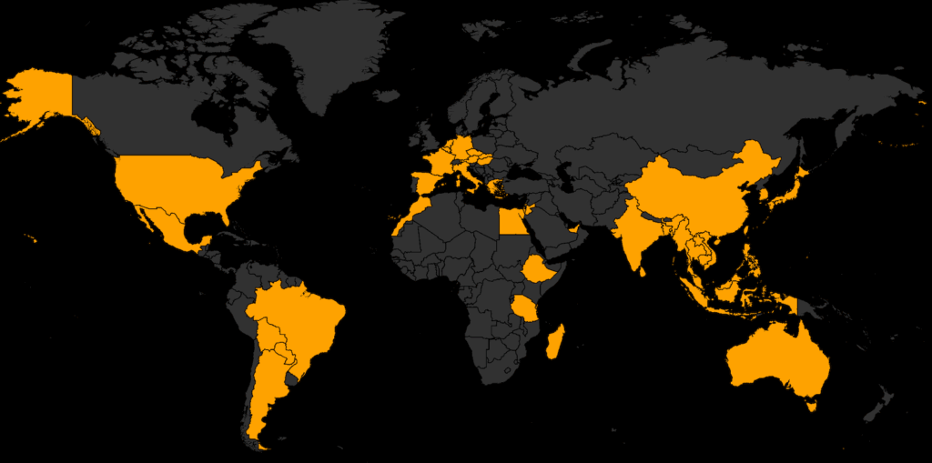 countries I visited